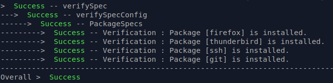 Syspec output example